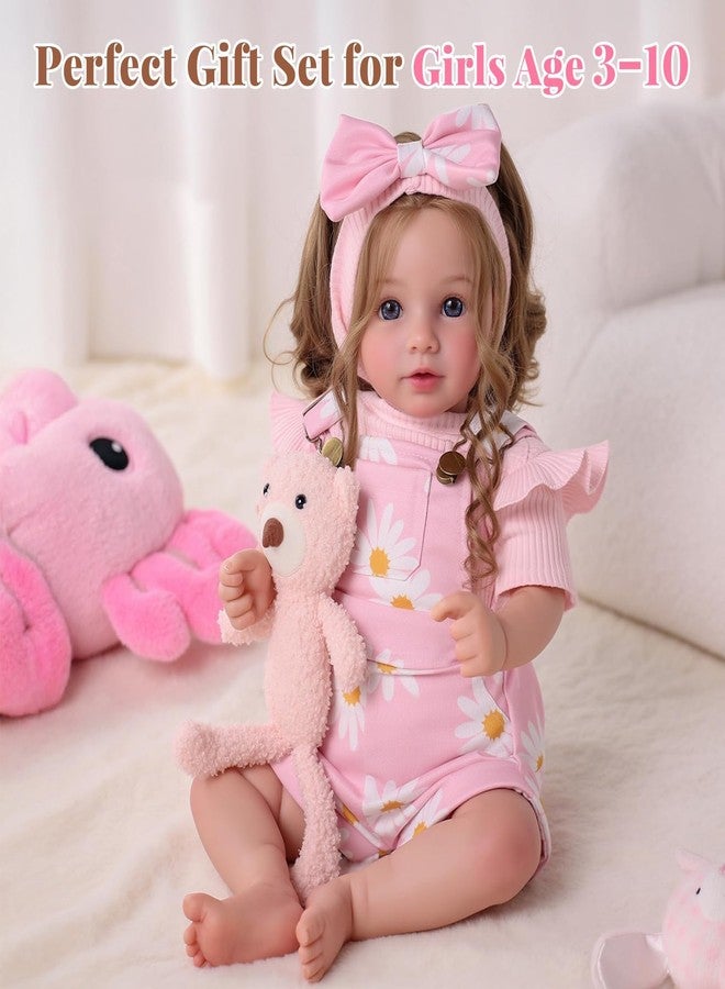 BABESIDE Reborn Baby Dolls, 20Inch Soft Cloth Body Realistic Baby Doll w/Rooted Hair and Open Eye Reborn Toddler Doll for Girls Real Life Baby Dolls Perfect for Kids Ages 3+, Playtime and Collection - Image 4